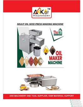 MULTI OIL SEED  PRESS MAKING MACHINE 