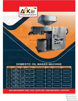 DOMESTIC OIL MAKER MACHINE 